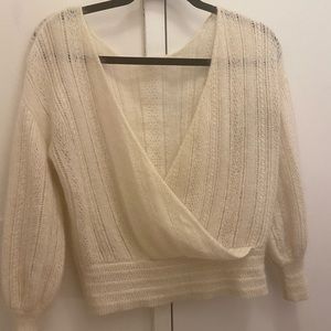Sezane Ivory Sweater